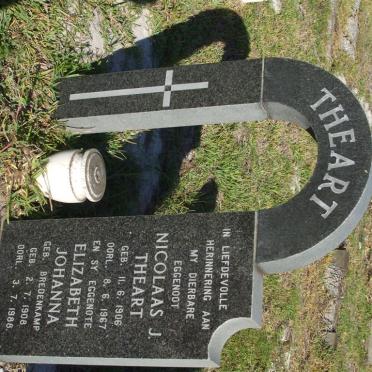 THEART Nicolaas J. 1906-1967 &amp; Elizabeth Johanna 1908-1988