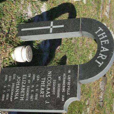 THEART Nicolaas J. 1906-1967 &amp; Elizabeth Johanna 1908-1988
