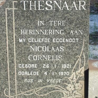 THESNAAR Nicolaas Cornelis 1921-1970