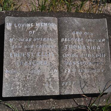 THATCHER Ernest Ellis -1940 &amp; Thomasina JUDSON -1947