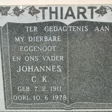 THIART Johannes C.K. 1911-1978