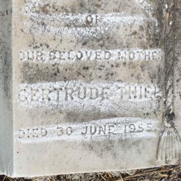 THIEL Gertrude -1955