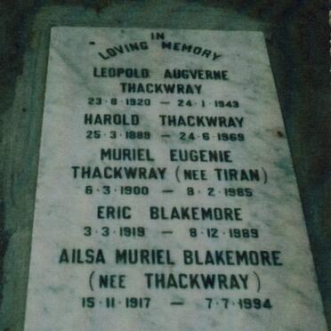 THACKWRAY :: TIRAN :: BLAKEMORE :: CAMPBELL :: MAGILL :: SCOTT