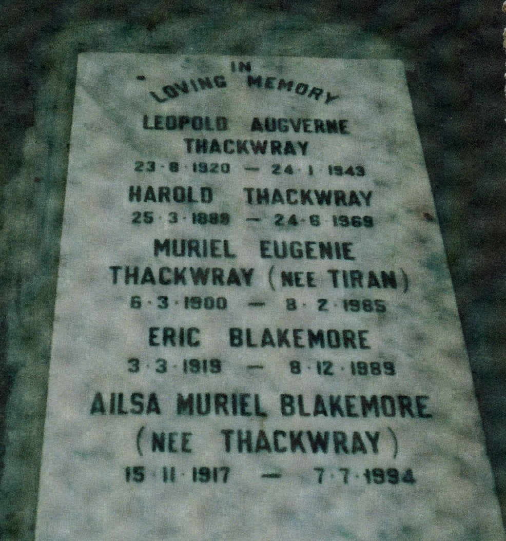 THACKWRAY ::  BLAKEMORE :: TIRAN