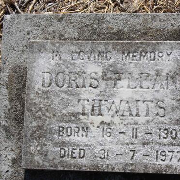 THWAITS Doris Eleanor 1907-1977