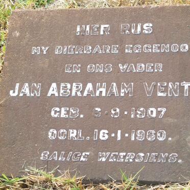 VENTER Jan Abraham 1907-1960