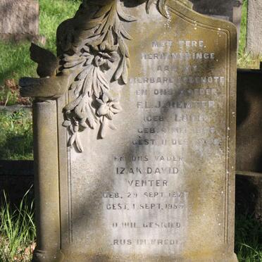 VENTER Izak David 1877-1955 &amp; F.L.J. LUCK 1896-1948