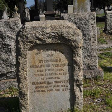 VERCUEIL Stephanus Sebastian 1850-1926 &amp; Eleanor SHAPCOTT 1856-1927