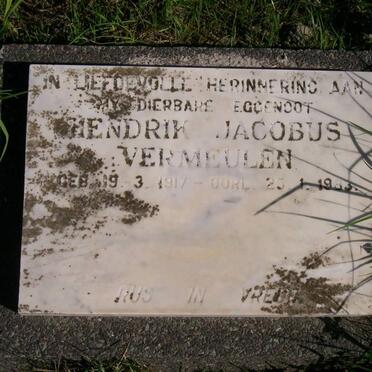 VERMEULEN Hendrik Jacobus 1917-1983