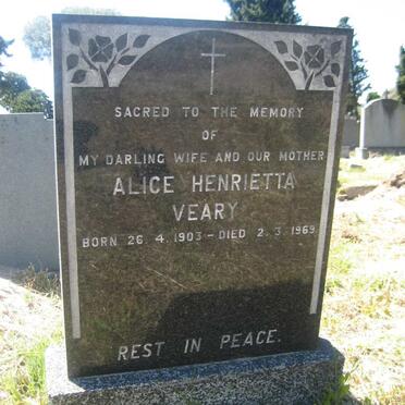 VEARY Alice Henrietta 1903-1969