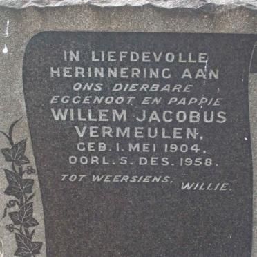 VERMEULEN Willem Jacobus 1904-1958