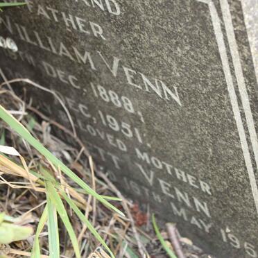 VENN William 1888-1951 &amp; ?rrett -1958 