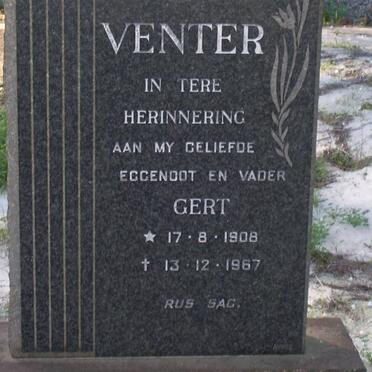 VENTER Gert 1908-1967