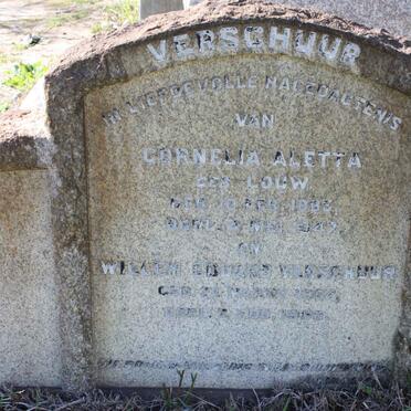 VERSCHUUR Willem Eduard 1867-1950 &amp; Cornelia Aletta LOUW 1865-1947