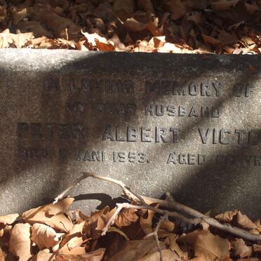 VICTOR Peter Albert -1953