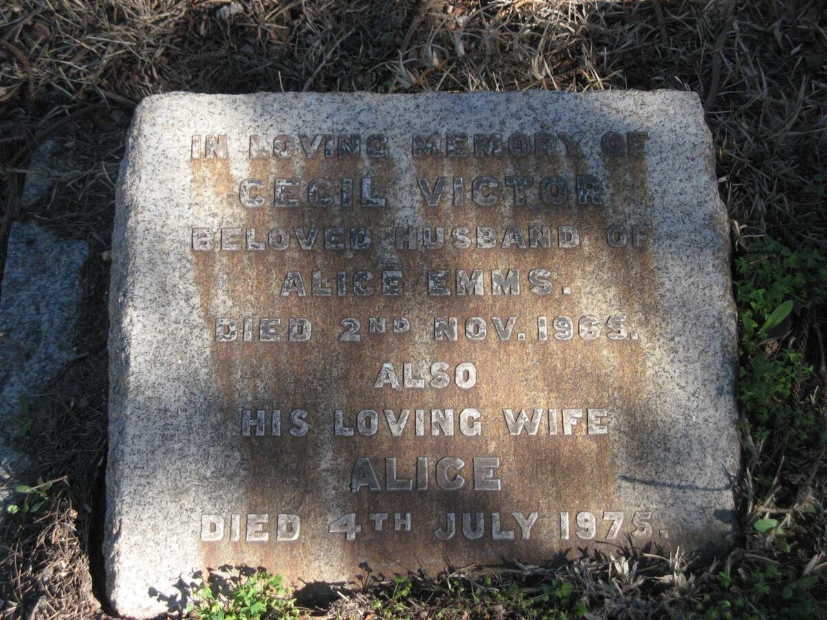 VICTOR Cecil -1965 &amp; Alice -1975