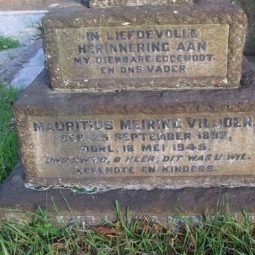 VILJOEN Mauritius Meiring 1892-1945