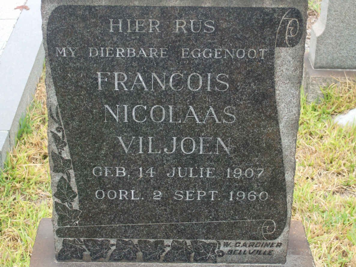 VILJOEN Francois Nicolaas 1907-1960