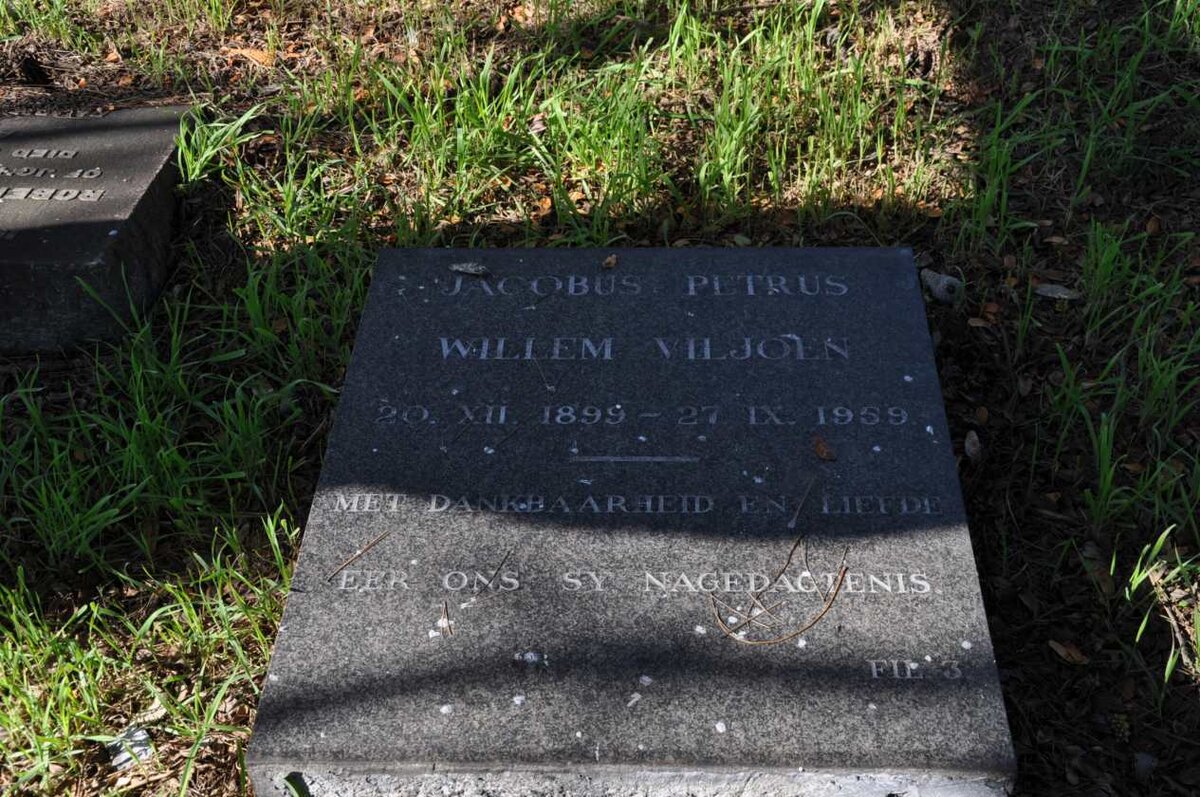 VILJOEN Jacobus Petrus Willem 1899-1959