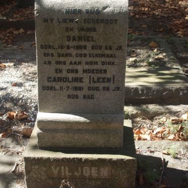 VILJOEN Daniel -1959 &amp; Caroline -1981 