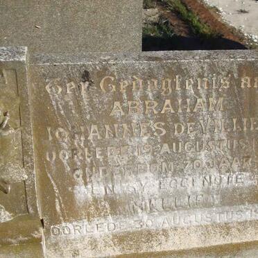 VILLIERS Abraham Johannes, de -1934 &amp; Nellie 1959