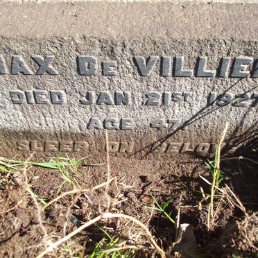 VILLIERS Max, de -1927 &amp; Judith RAUBENHEIMER 1887-1971