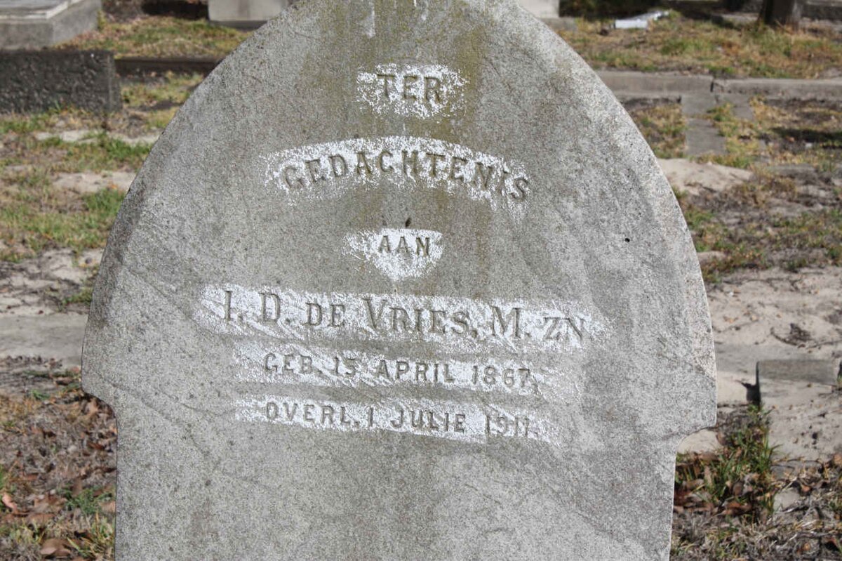 VRIES I.D., de 1867-1911