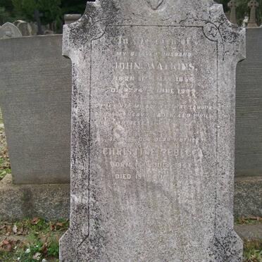 WATKINS John 1854-1909 &amp; Christine Rebecca 1863-19?