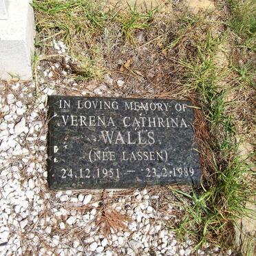 WALLS Verena Cathrina nee LASSEN 1951-1989