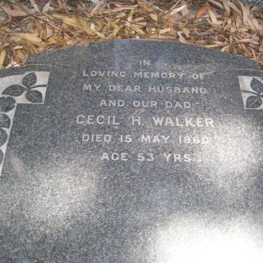 WALKER Cecil H. -1960