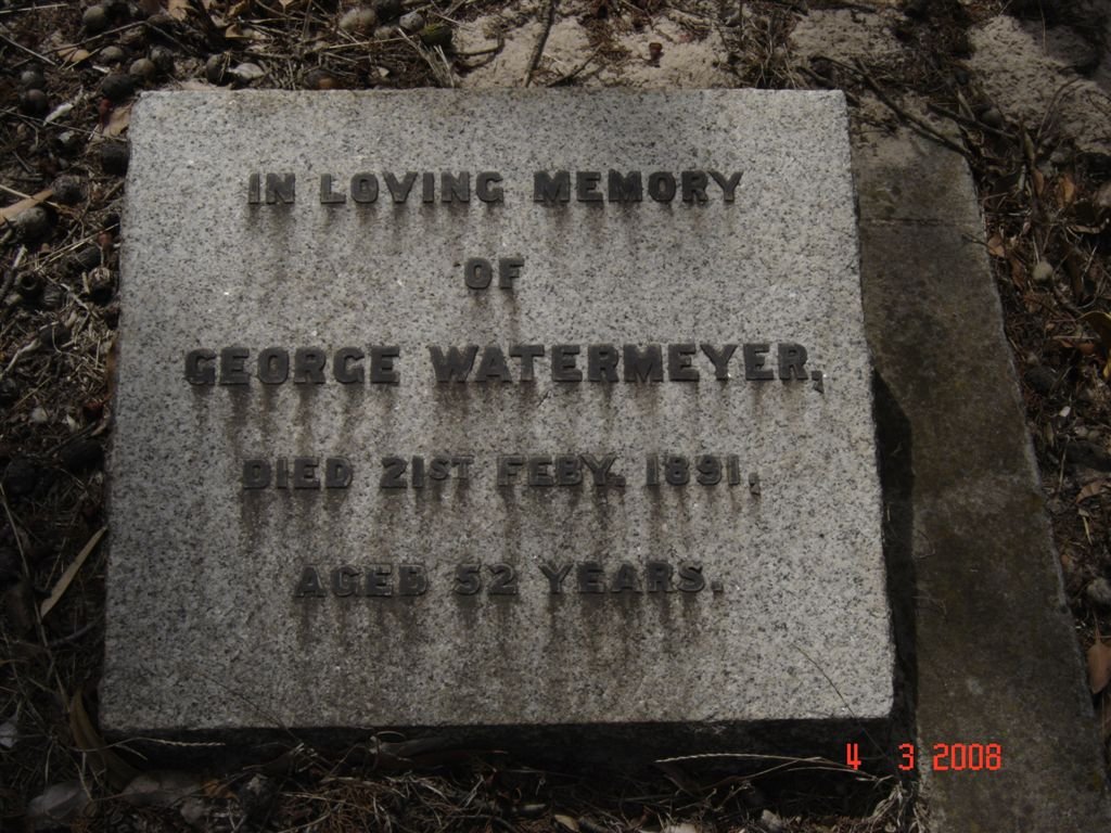 WATERMEYER George -1891