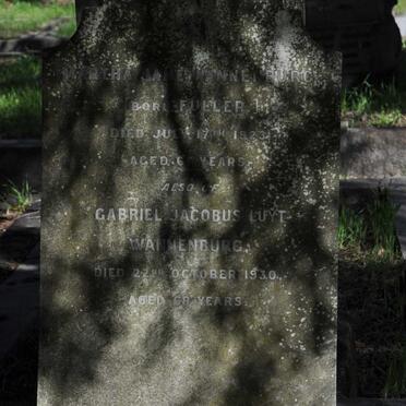 WANNENBURG Gabriel Jacobus Luyt -1930 &amp; Martha Jane FULLER -1923