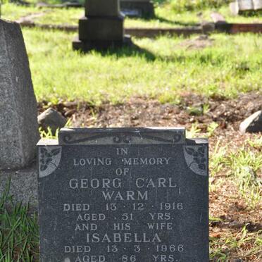 WARM Georg Carl -1916 &amp; Isabella -1966 :: WOLF Brian