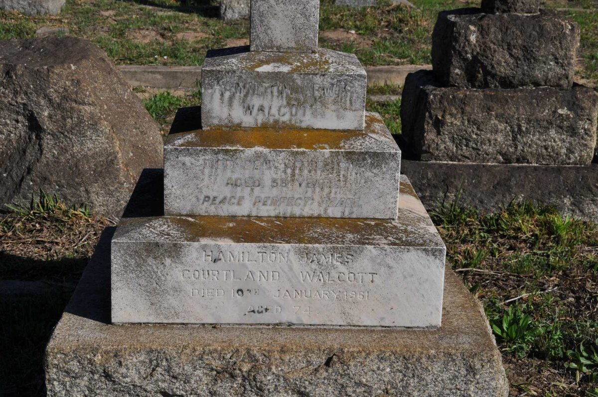 WALCOTT Hamilton Lewis -1911 :: WALCOTT Hamilton James Courtland -1961