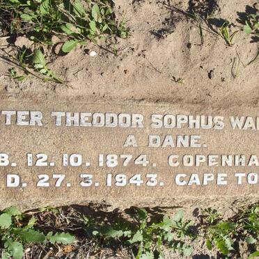 WALDORFF Peter Theodor Sophus 1874-1943