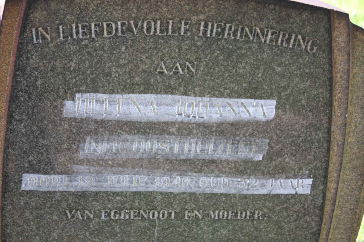 WATERMEYER Helena Johanna nee OOSTHUIZEN -1946