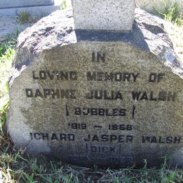WALSH Richard Jasper 1914-1982 &amp; Daphne Julia 1919-1968