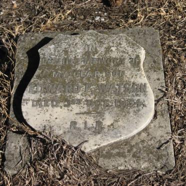 WATSON Edward F. -1934