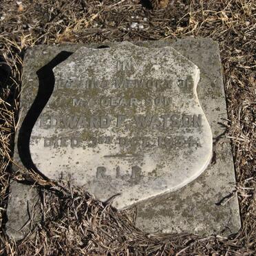 WATSON Edward F. -1934