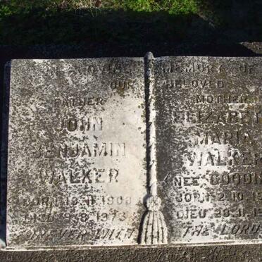 WALKER John Benjamin 1903-1973 &amp; Elizabeth Maria GOODING 1907-1973
