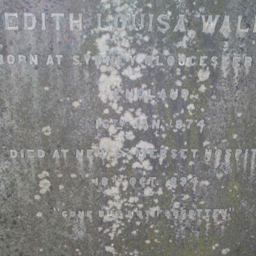 WALKER Edith Louisa 1874-1894