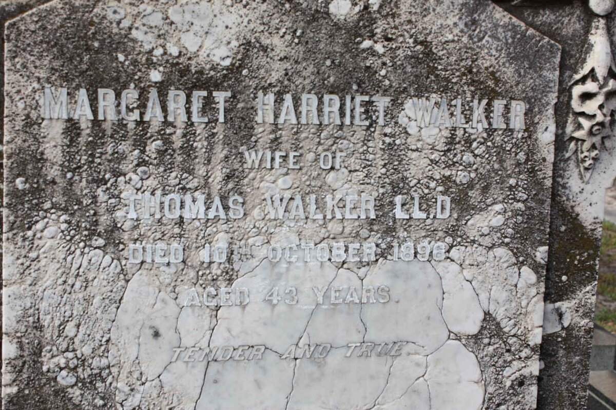 WALKER Margaret Harriet -1896