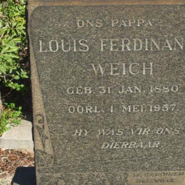 WEICH Louis Ferdinand 1880-1957