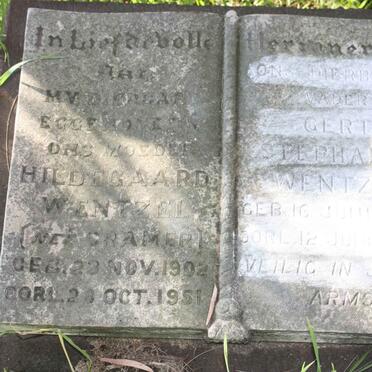 WENTZEL Gert Stephanus 1899-1958 &amp; Hildegaard CRAMER 1902-1951