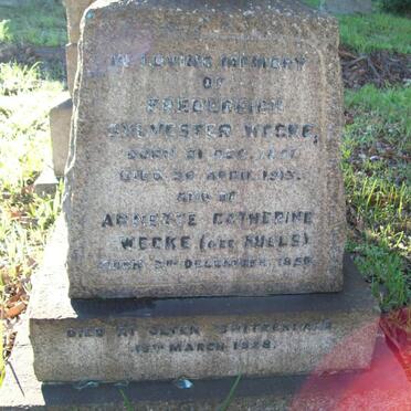 WEEKE Fredereich Sylvester 1851-1913 &amp; Annette Catherine MILLS 1850-1928