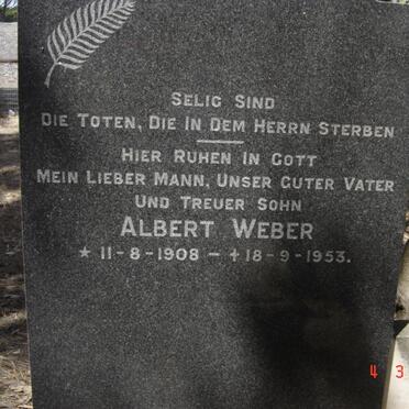 WEBER Albert 1908-1953