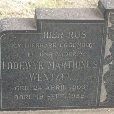 WENTZEL Lodewyk Marthinus 1906-1955