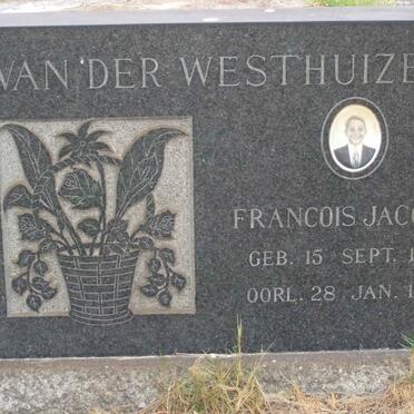 WESTHUIZEN Francois Jacobus, van der 1952-1962