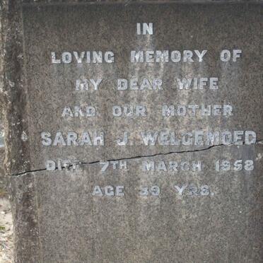 WELGEMOED Sarah J. -1958