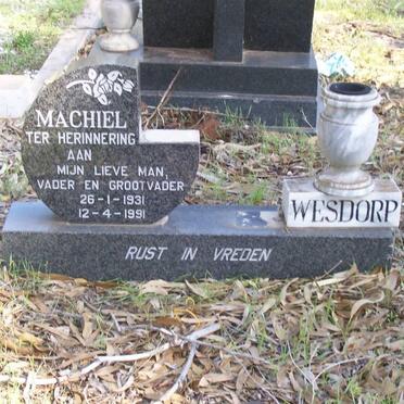 WESDORP Machiel 1931-1991